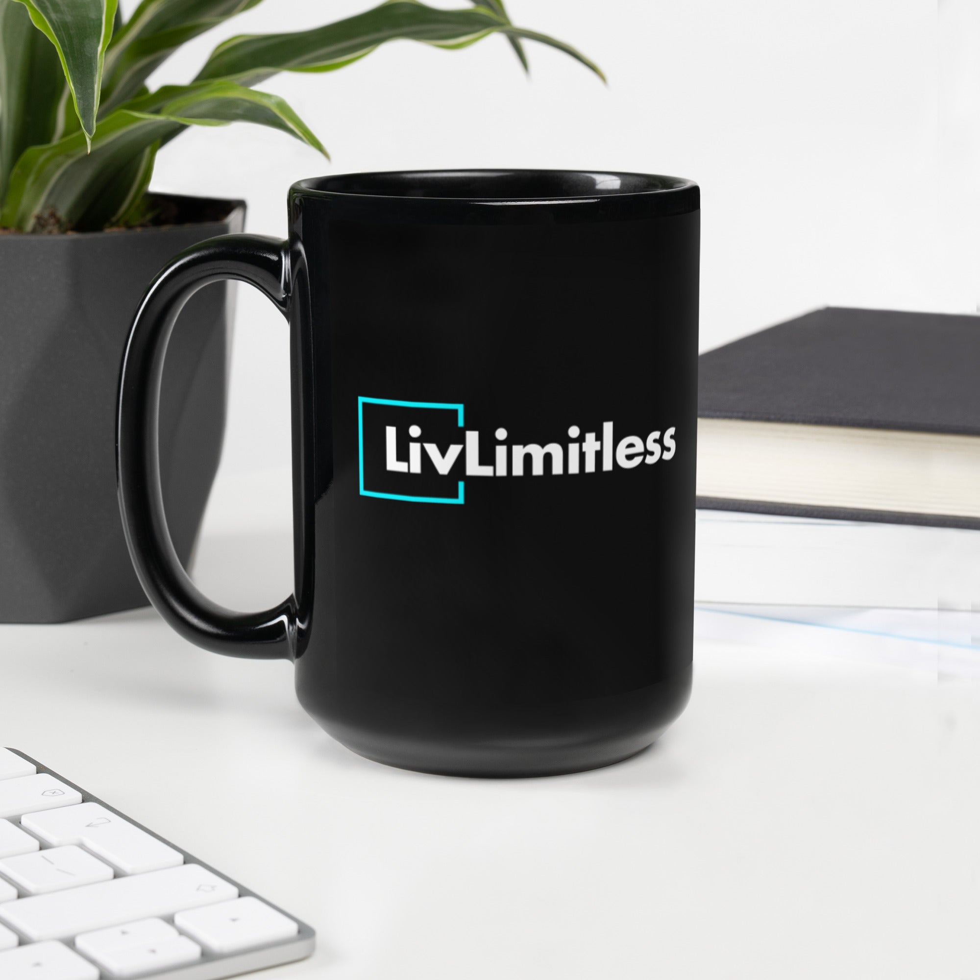 LivLimitless Black Glossy Mug
