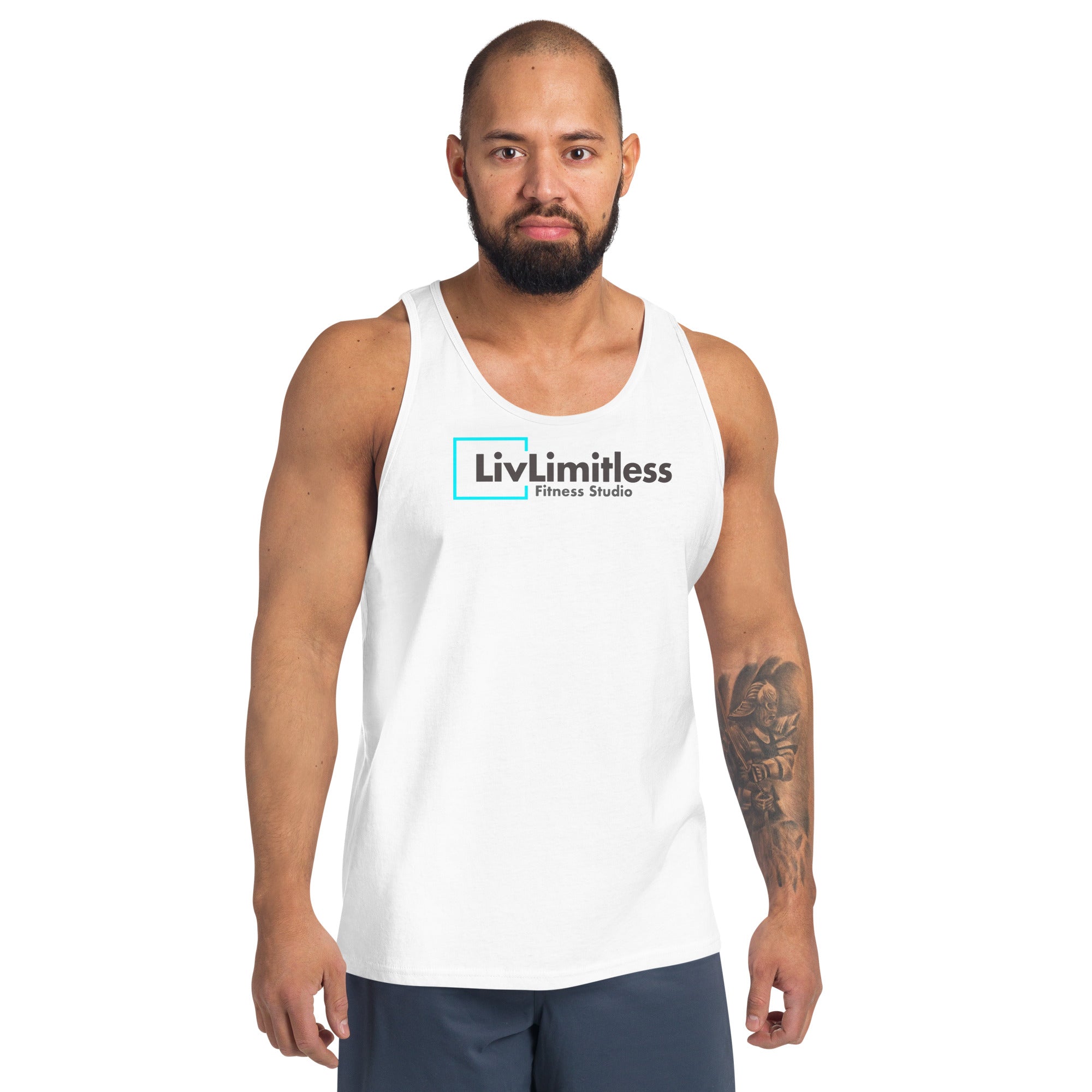 LivLimitless White Unisex Tank Top