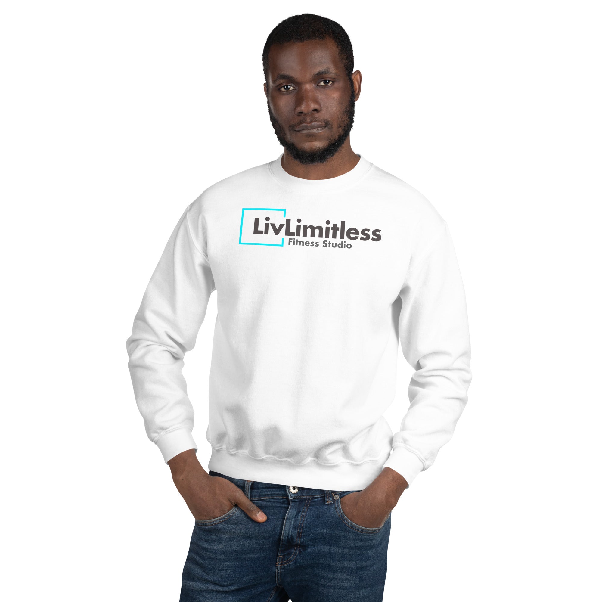 LivLimitless White Unisex Sweatshirt