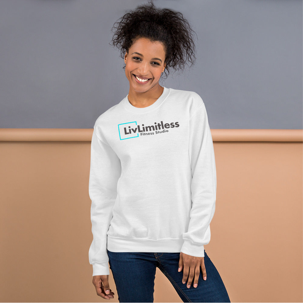 LivLimitless White Unisex Sweatshirt
