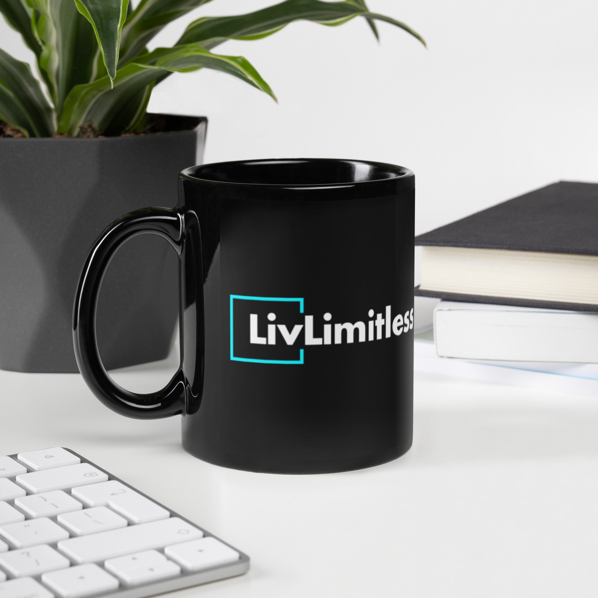 LivLimitless Black Glossy Mug