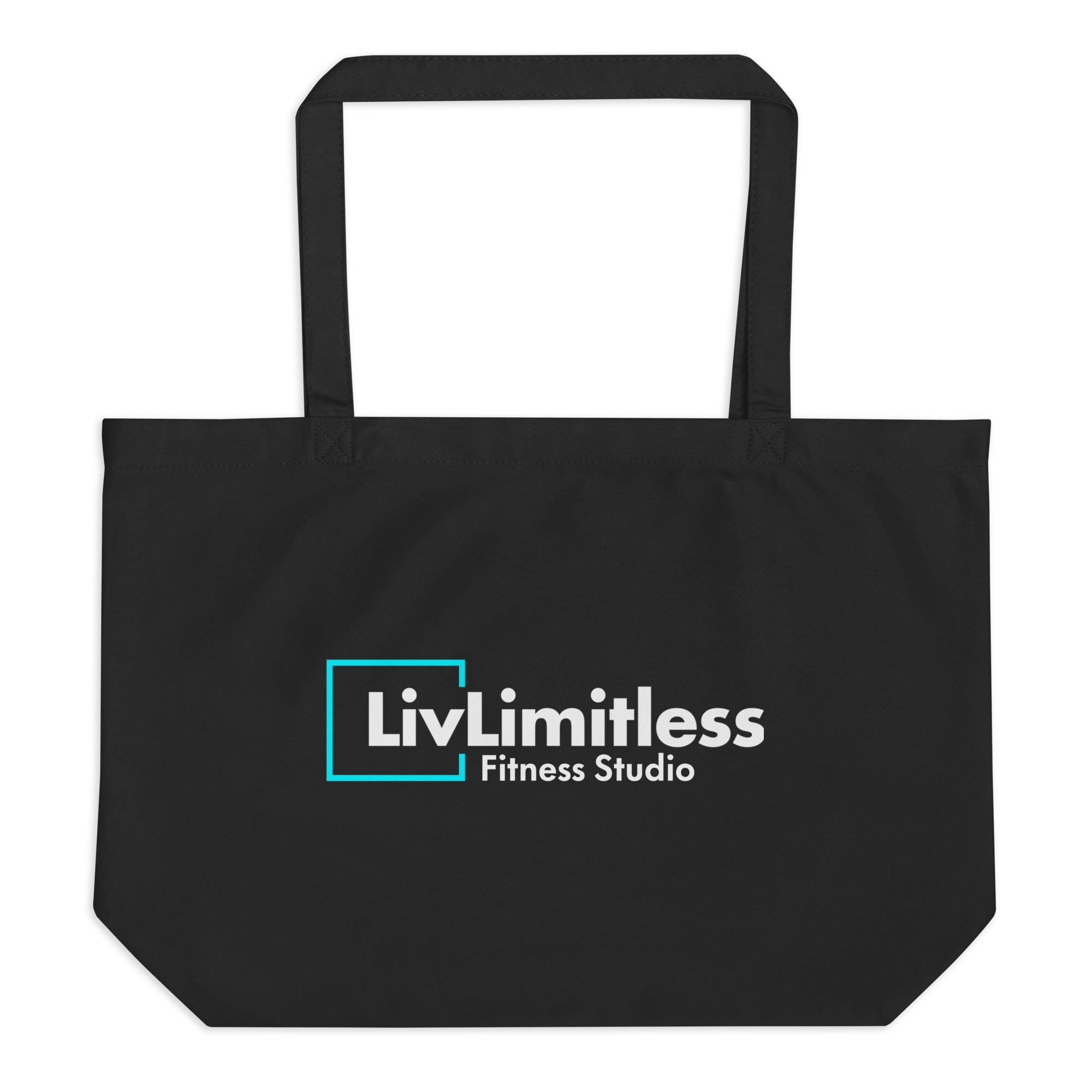LivLimitless Black Large organic tote bag