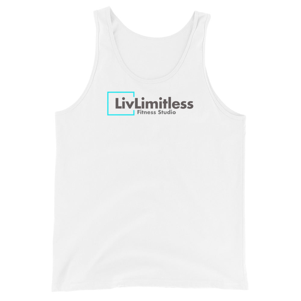 LivLimitless White Unisex Tank Top