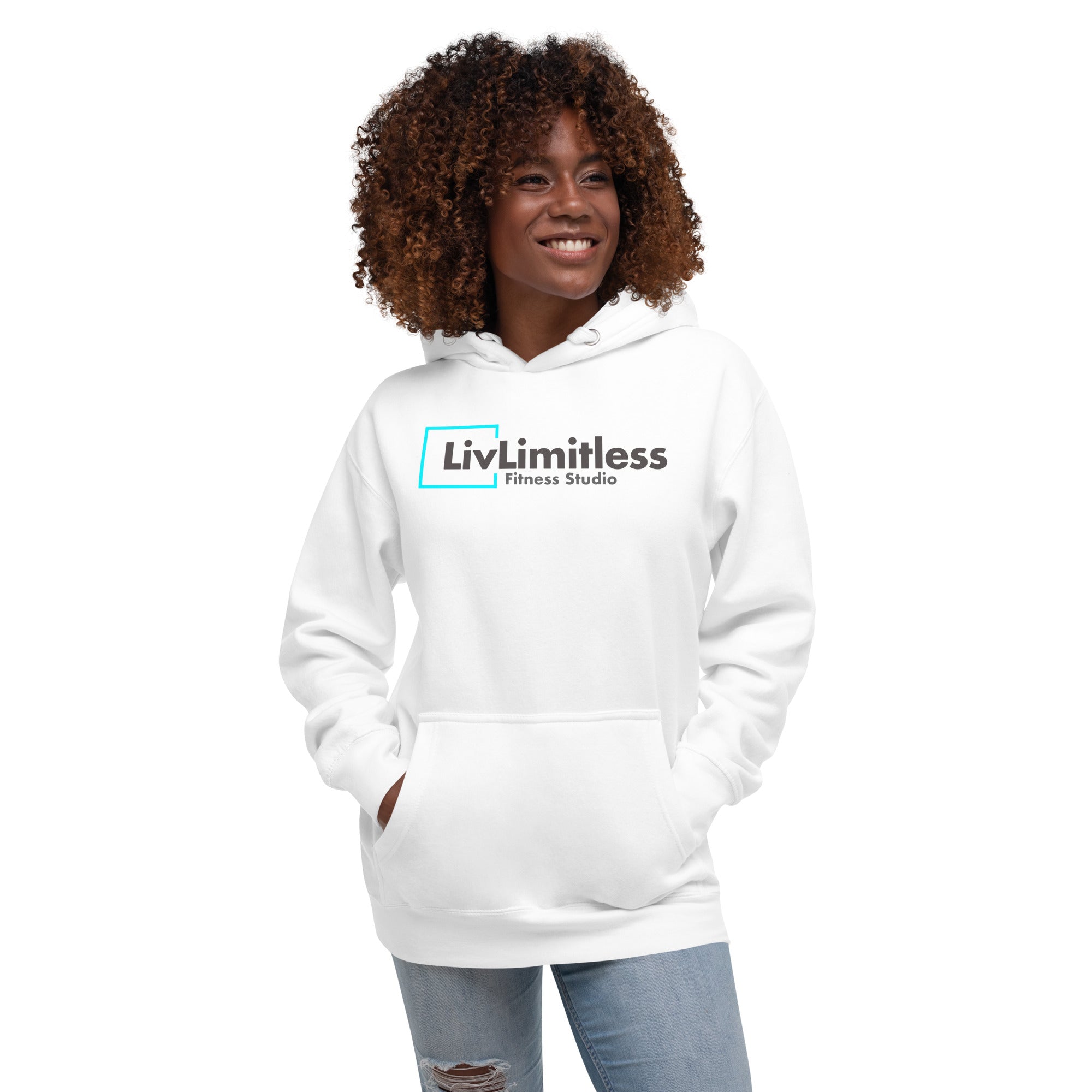 LivLimitless White Unisex Hoodie