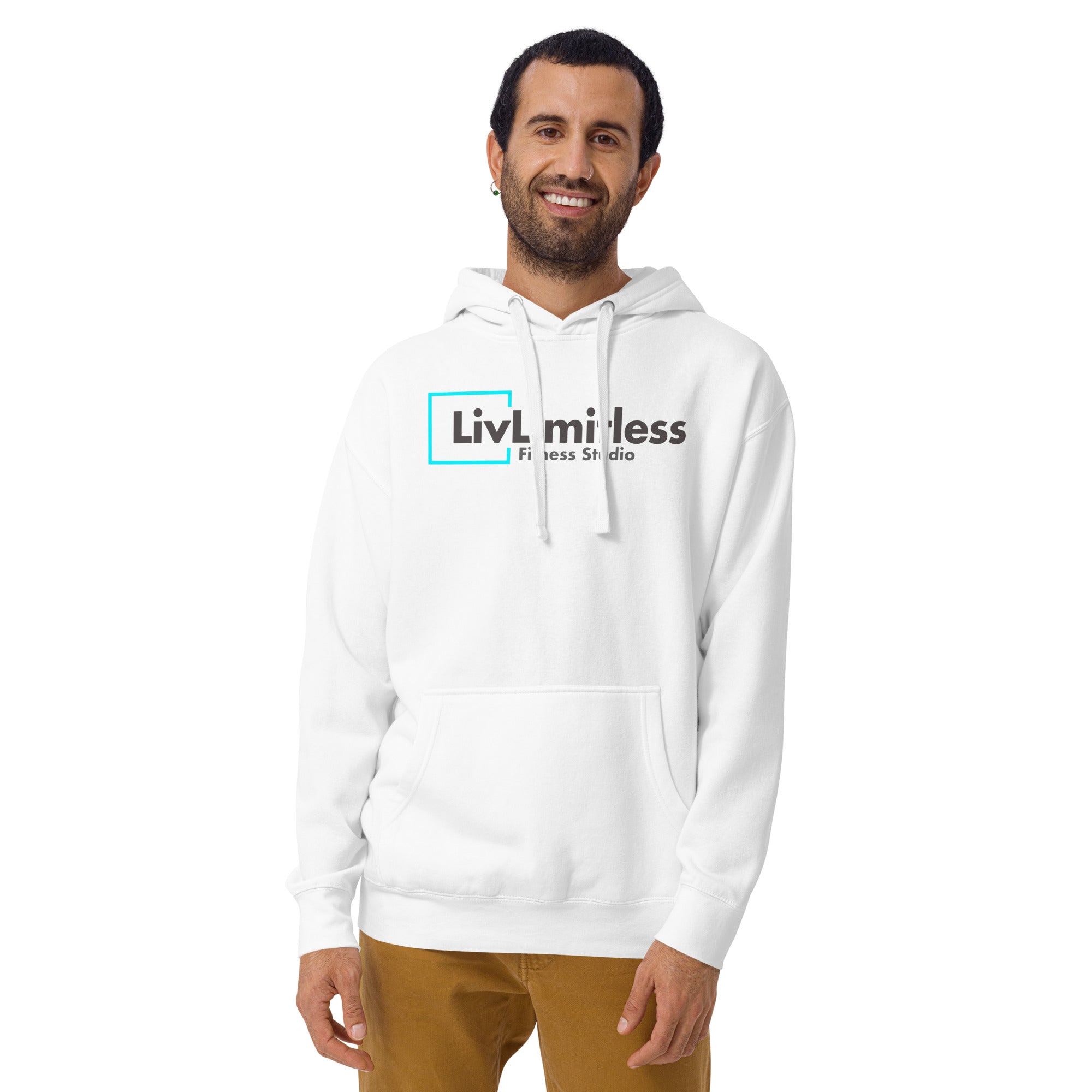 LivLimitless White Unisex Hoodie